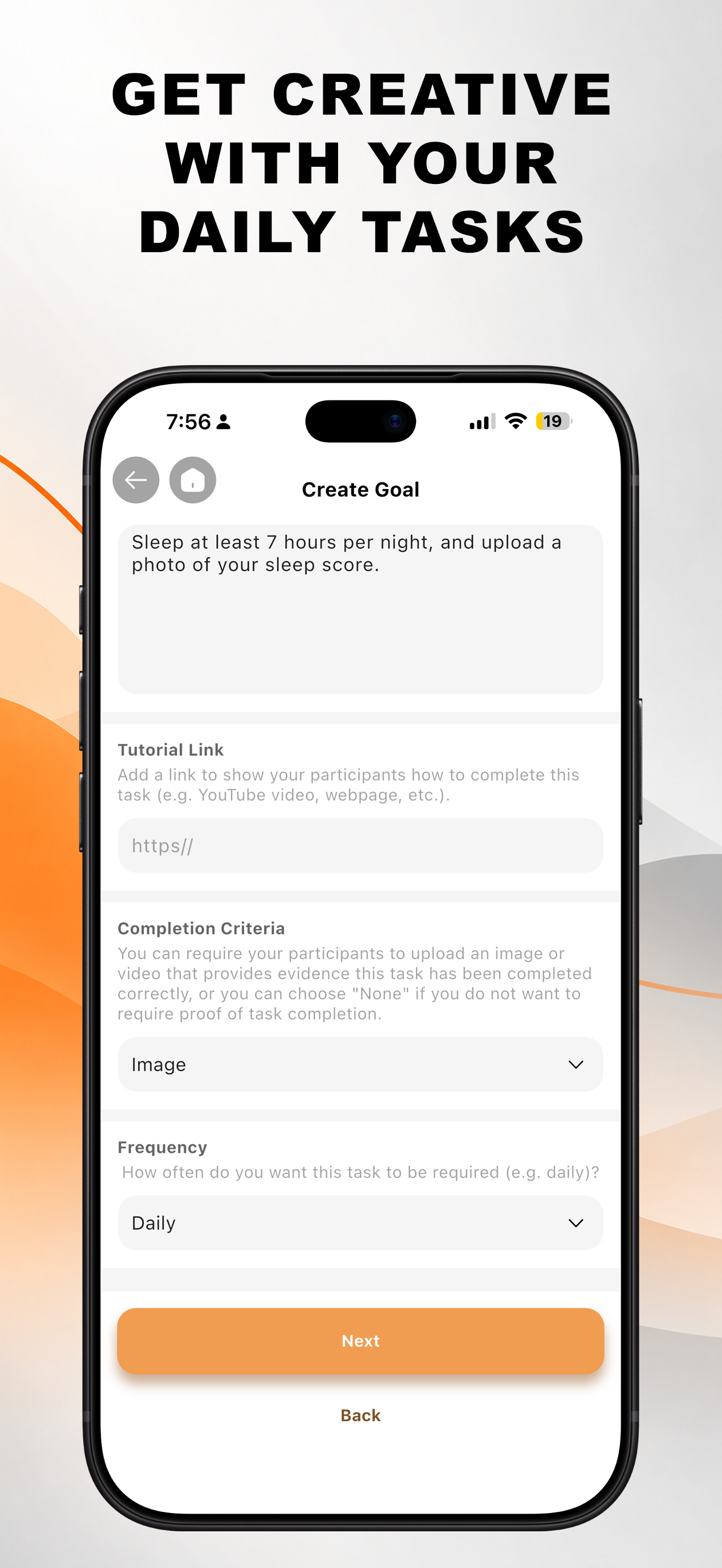 Create goal step 11